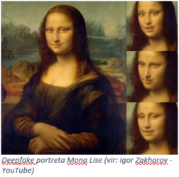 Mona Lisa primer deepfake kibernetske grožnje