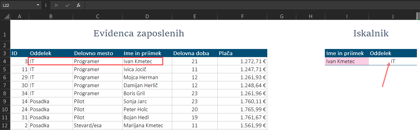 DGET fukcija excel