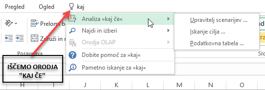 Kaj želite narediti v Office programih