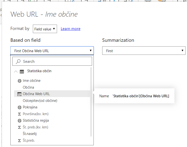 power bi funkcija