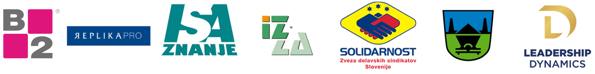 Postani digitalni mojster - logotipi partnerjev
