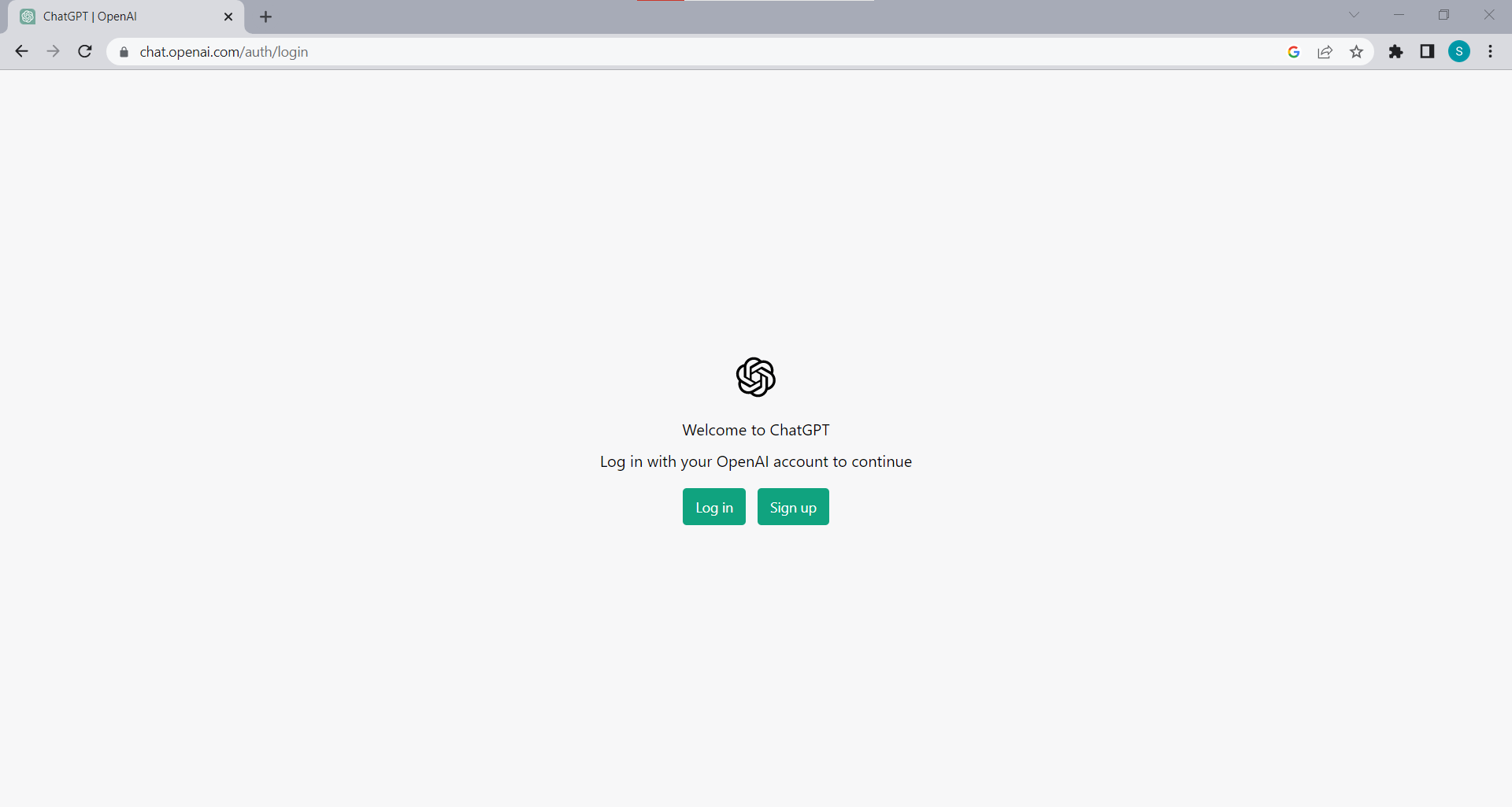 ChatGPT login