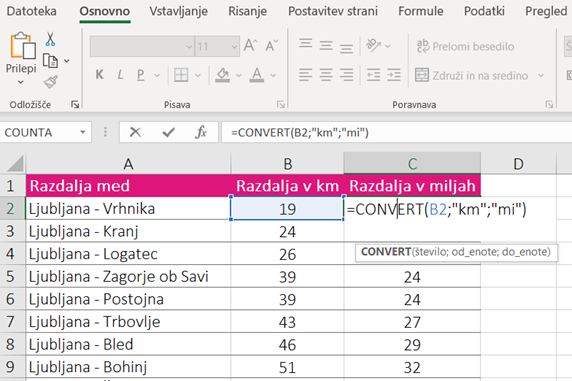 Convert Excel