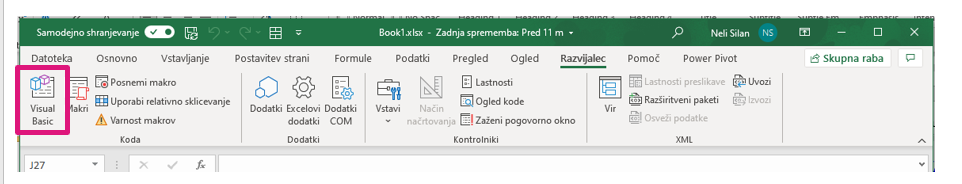Excel temeljito skriti listi