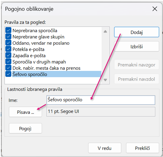 outlook trik ne spreglejmo pomembne e-pošte