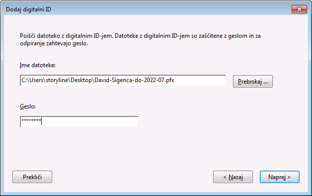 pdf digitalno podpisovanje