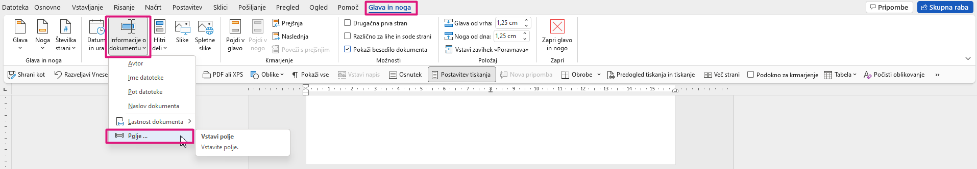 b2_word_prikaz števila vseh strani